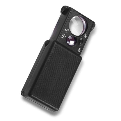 Pull Out-magnifier, 10x and 30x magnification, black