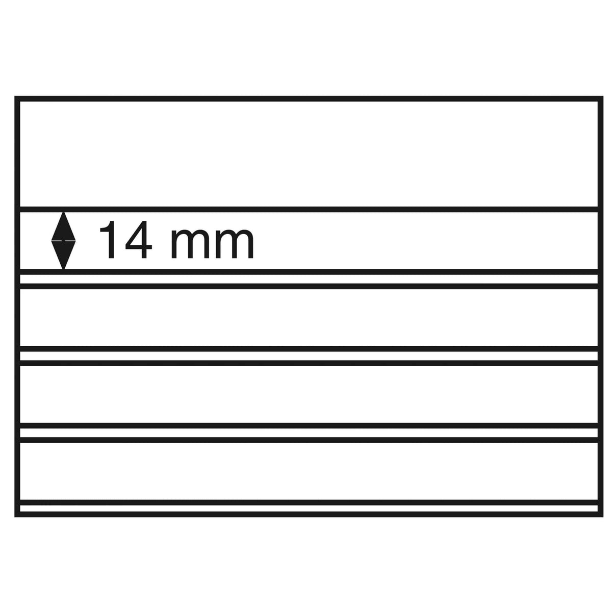 Standard cards PVC 158x113mm,l4 clear strips with cover sheet, black card, 100 per pack