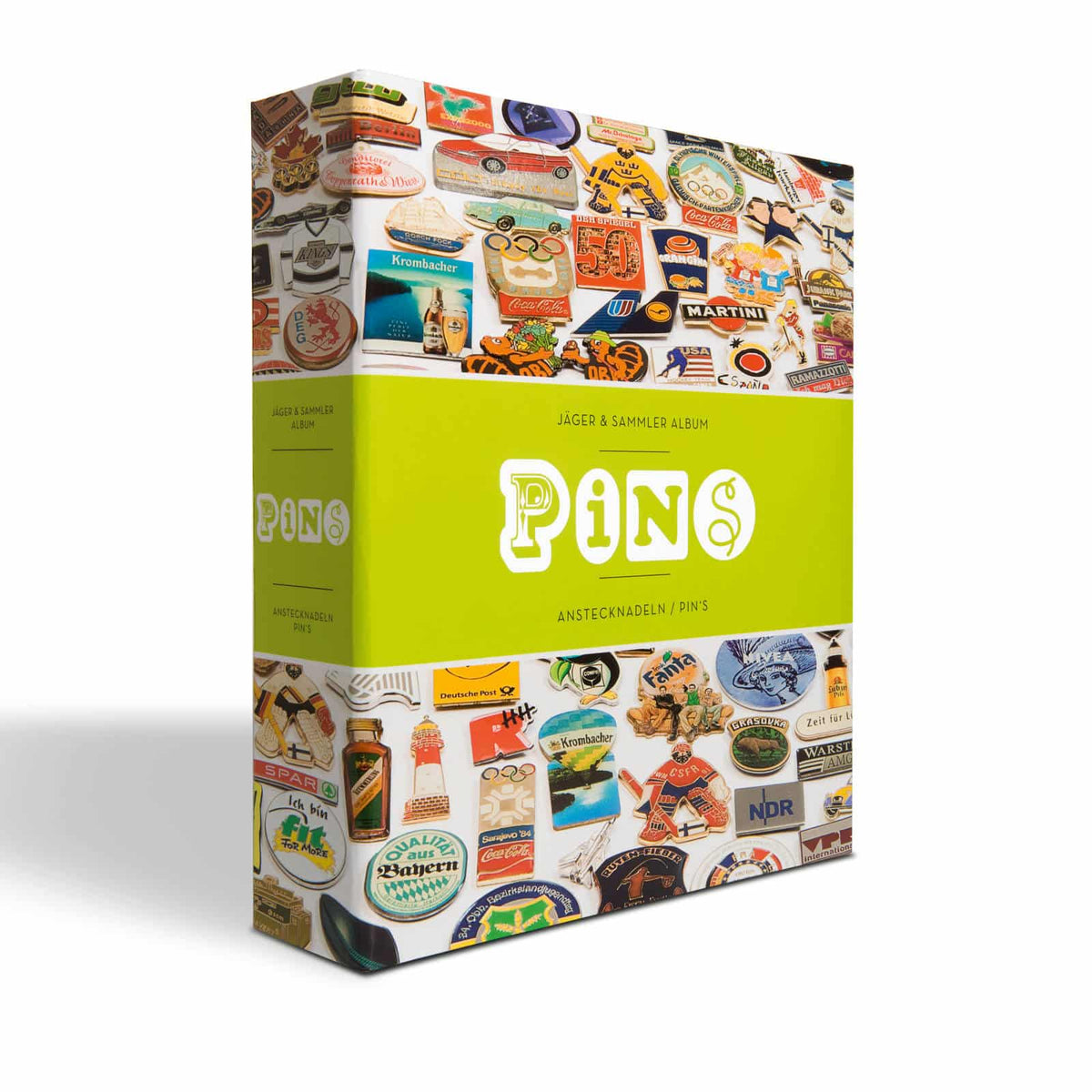 Pin album, includes 4 velvet pin sheets