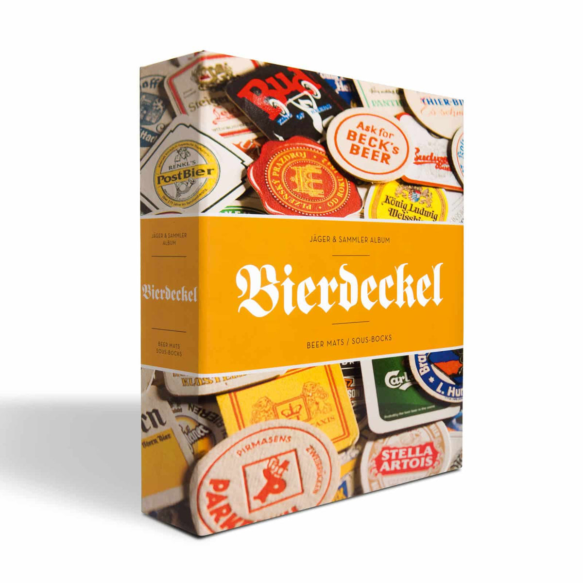 Beer mate album GRANDE, includes 15 transparent sheets with 6 pockets each, with motif, B-Design