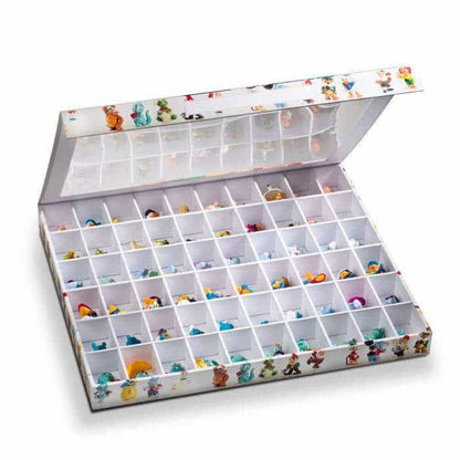 Collector box surprise with 60 compartments for surprise-egg toys