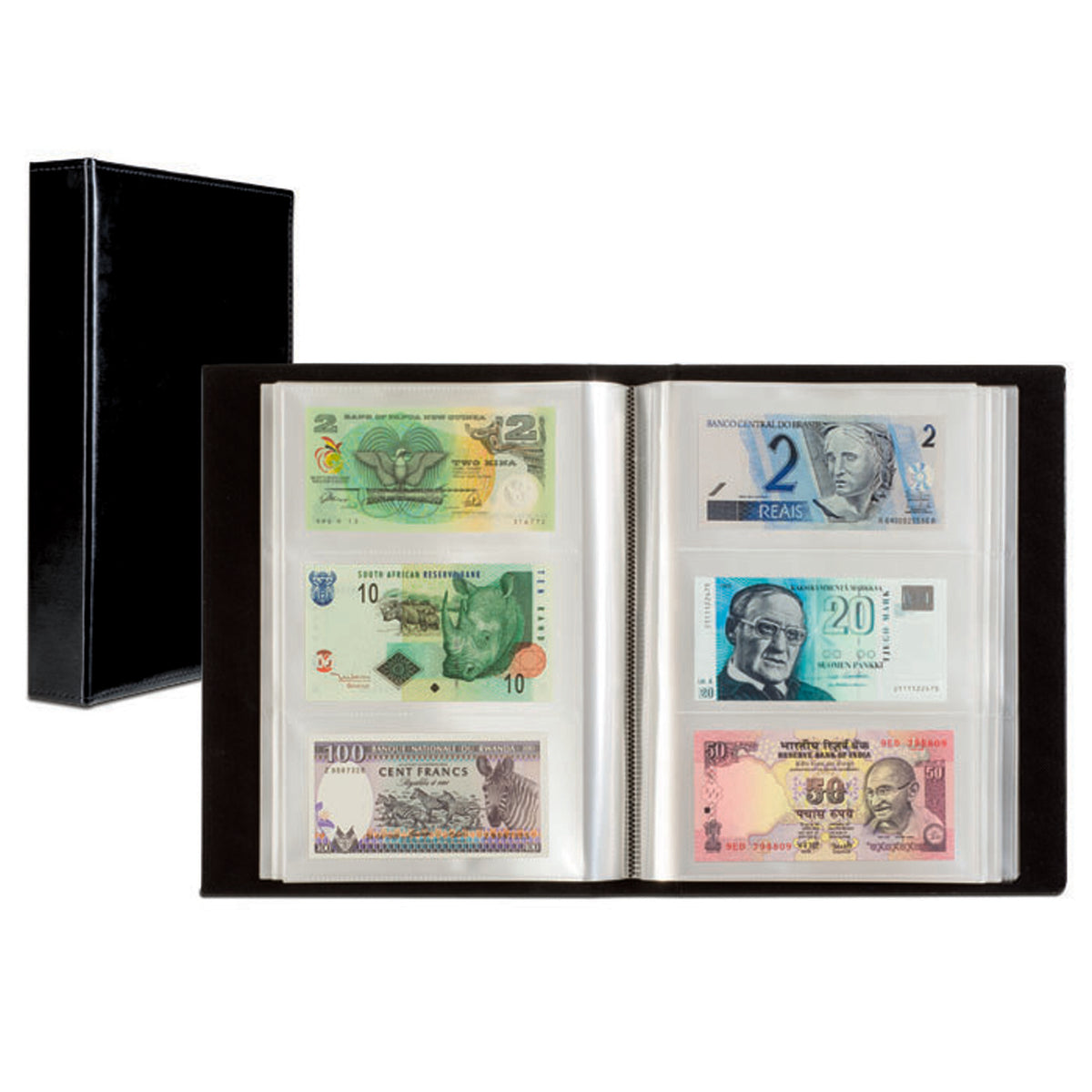 Album for 300 banknotes, black