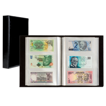 Album for 300 banknotes, black