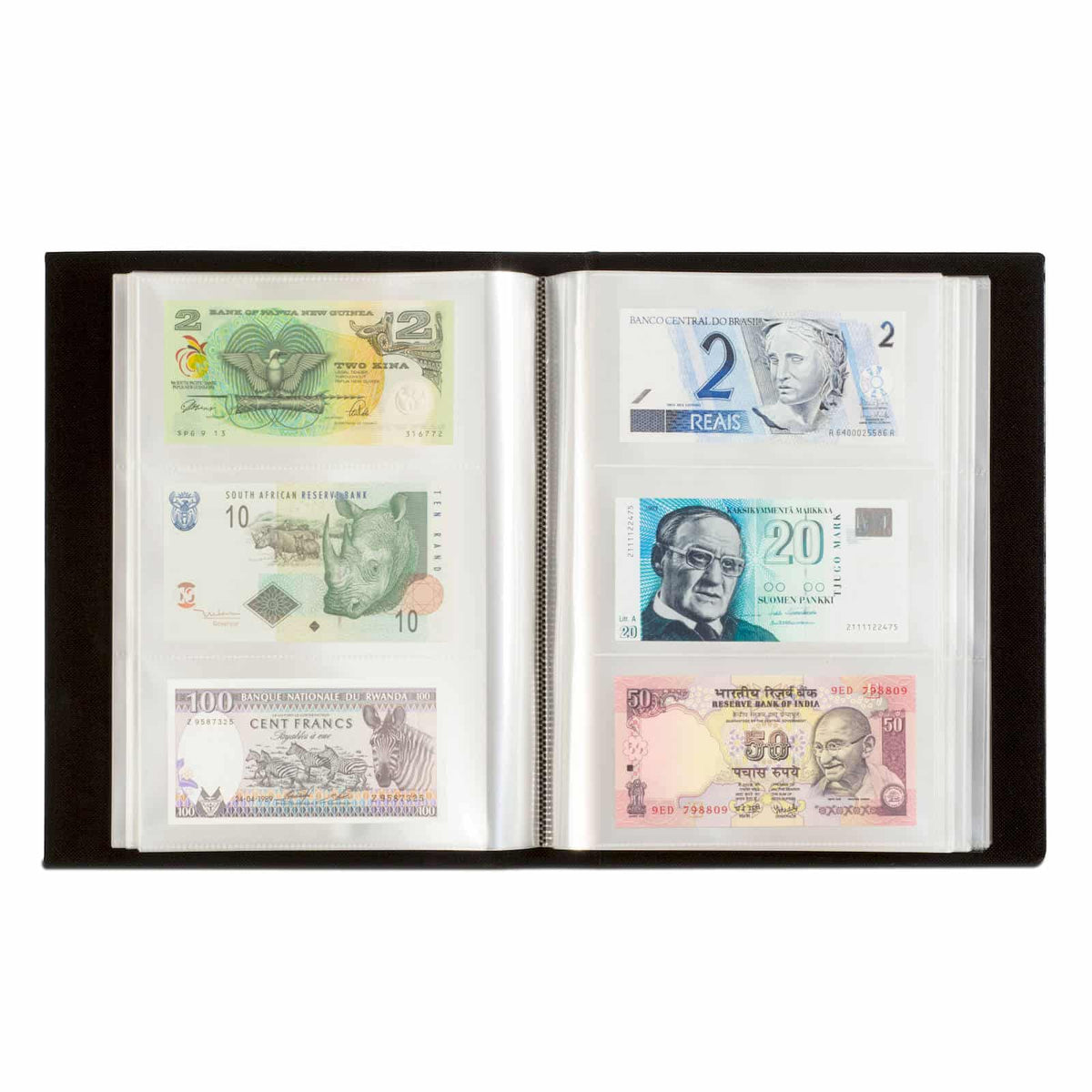 Album for 300 banknotes, black