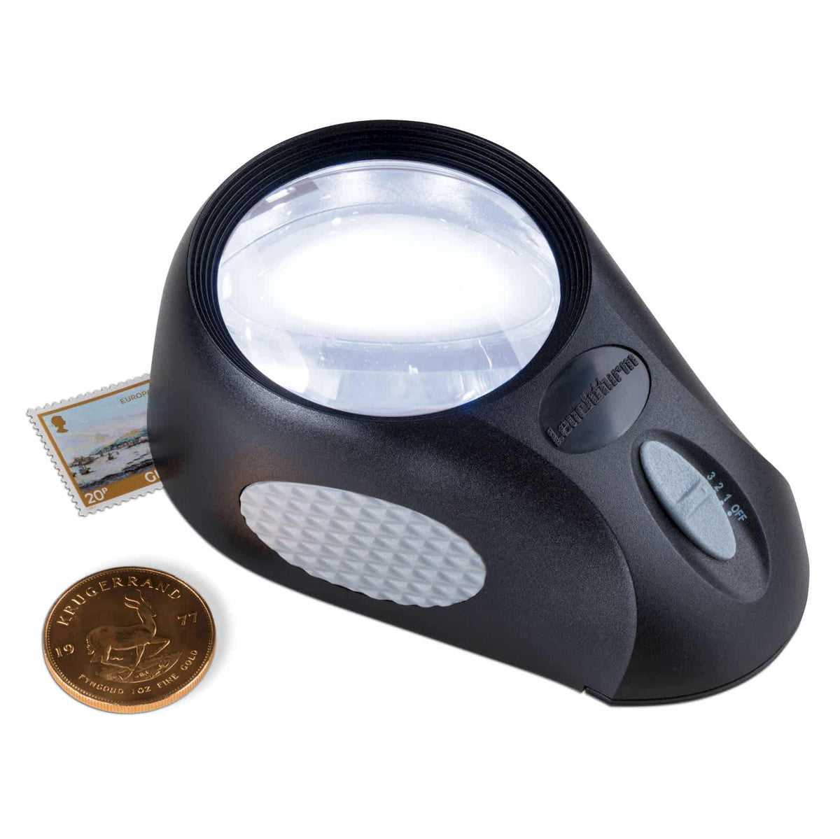 Magnifer BULLAUGE with 5x magnification, 6 LED's, 3 brightness settings
