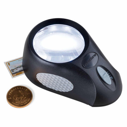 Magnifer BULLAUGE with 5x magnification, 6 LED's, 3 brightness settings