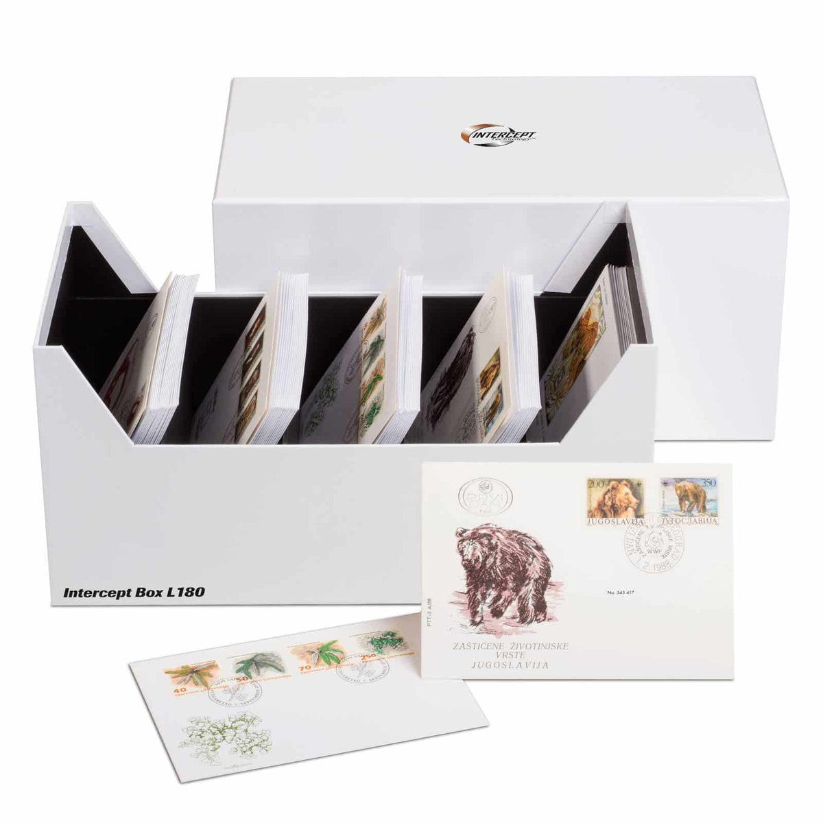 Intercept L 180 Box for coin sets, postcards, letters and documents up to 80 x 160mm
