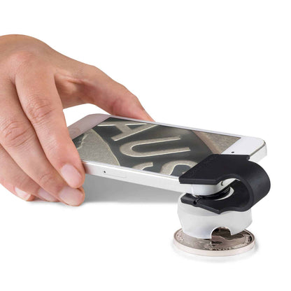 Macro lens PHONESCOPE with 60-fold magnification, for Smartphones