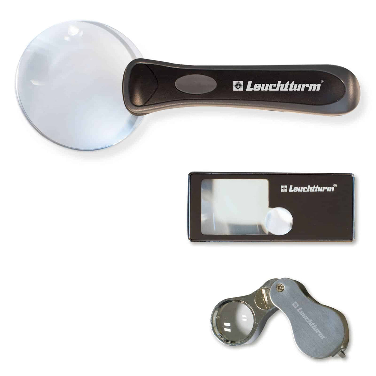 LOOK LED magnifier set, magnification 2.5x - 10x
