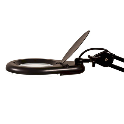 SWING LED magnifier lamp with 1.75x magnification (3 diopters)