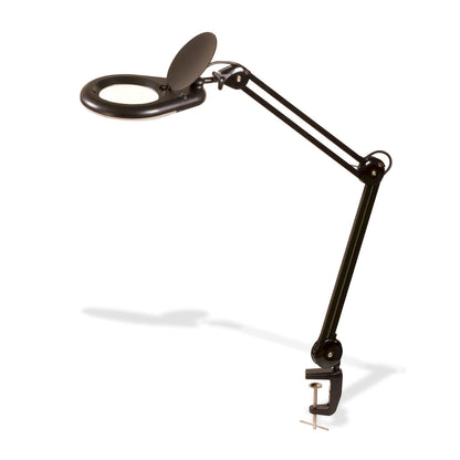 SWING LED magnifier lamp with 1.75x magnification (3 diopters)