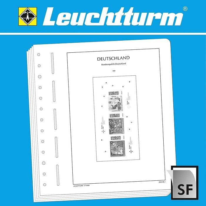 LIGHTHOUSE SF Illustrated album pages Germany booklet sheets 2018-2022