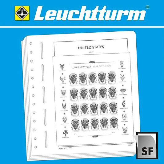 LIGHTHOUSE SF Illustrated album pages USA miniature sheet 2020-2022