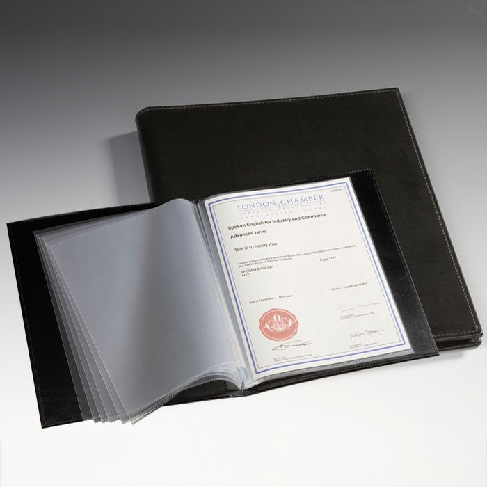 Certificate Portfolio with 20 Pockets (A4)
