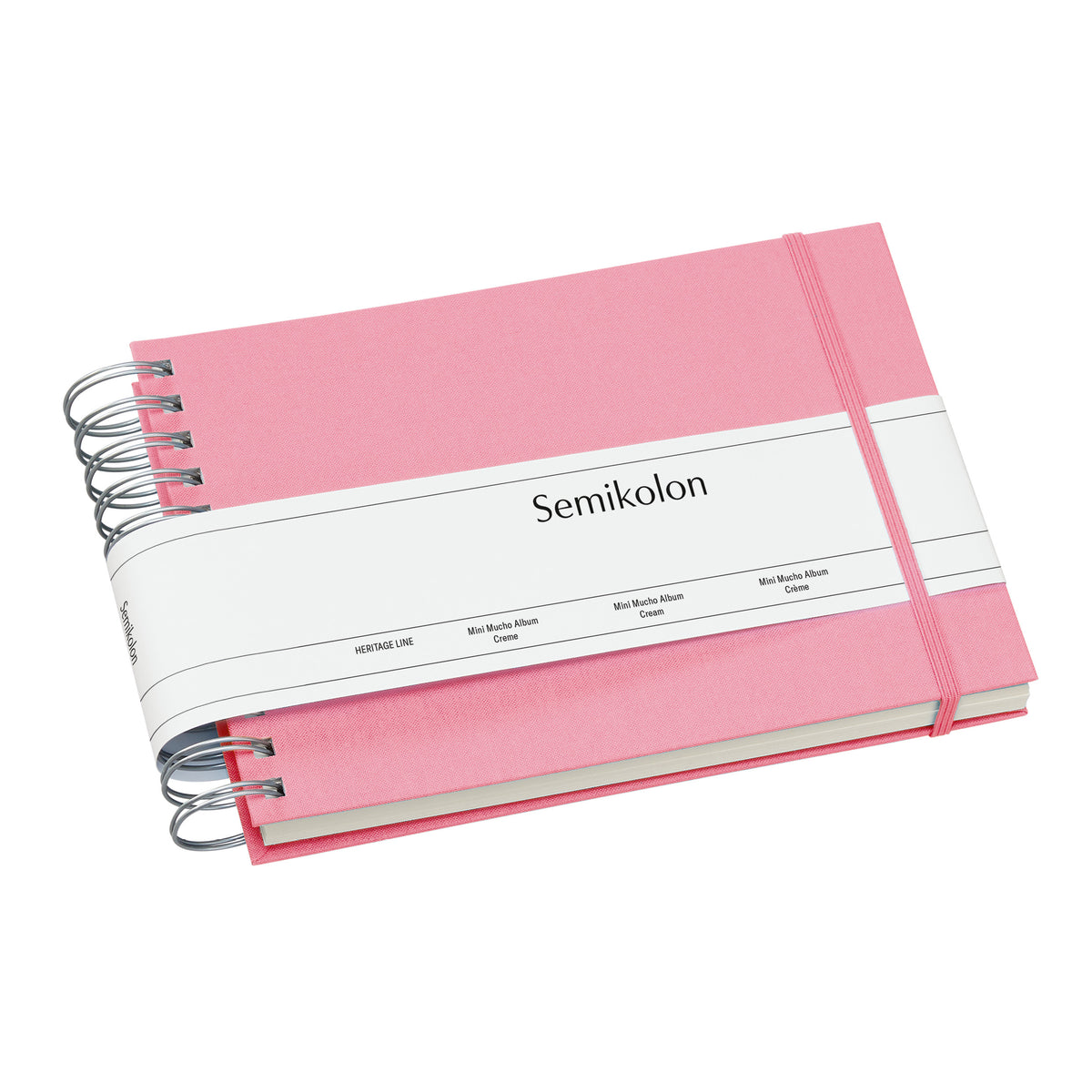 Photo Album, Spiral Bound, Mini Mucho, Cream Pages, Flamingo