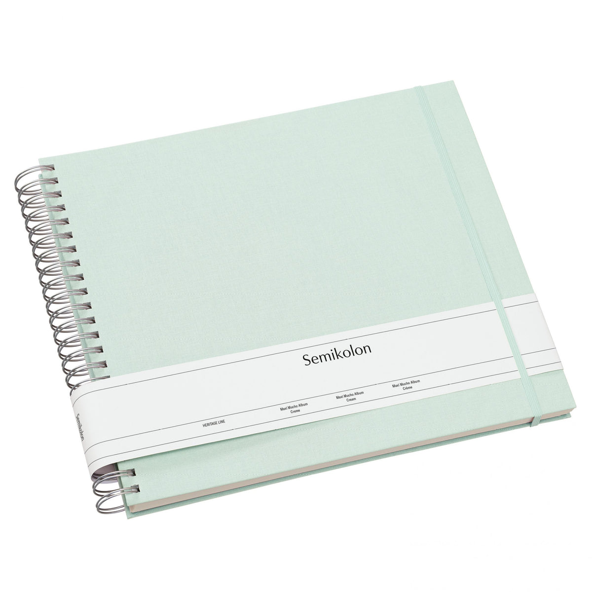 Photo Album, Spiral Bound, Maxi Mucho, Cream Pages, Moss