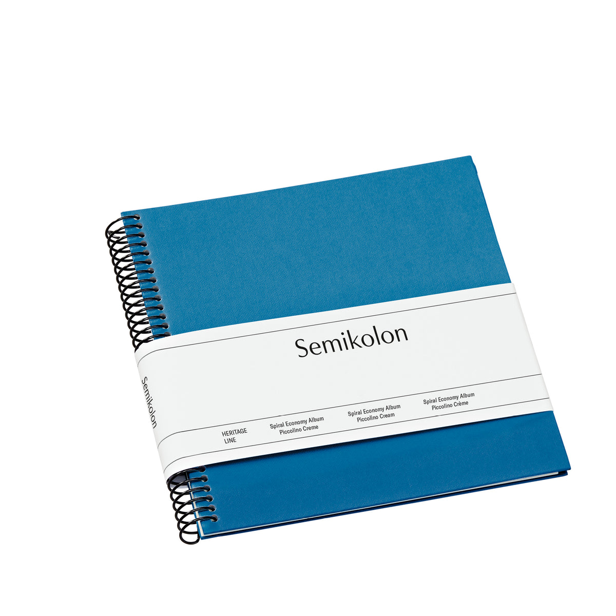 Photo Album, Spiral Bound, Piccolino, Cream Pages, Azzurro