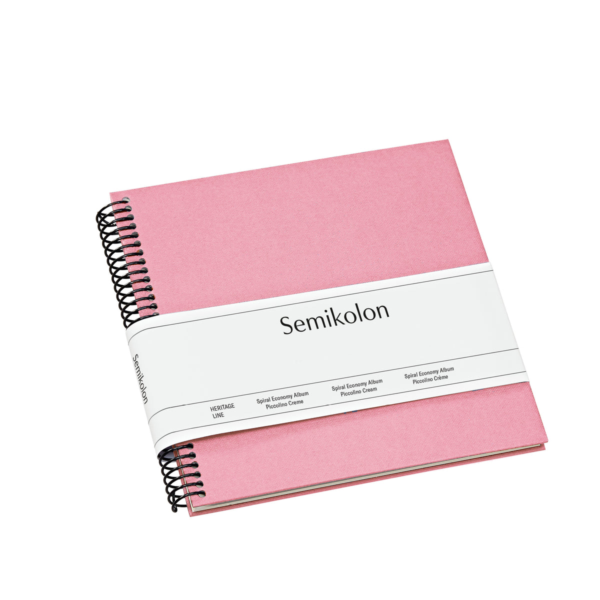 Photo Album, Spiral Bound, Piccolino, Cream Pages, Flamingo
