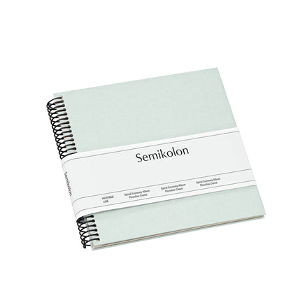 Photo Album, Spiral Bound, Piccolino, Cream Pages, Moss