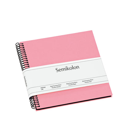 Photo Album, Spiral Bound, Piccolino, Black Pages Flamingo