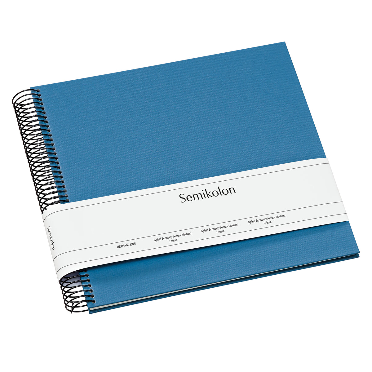 Photo Album, Spiral Bound, Economy, Medium, Cream Pages, Azzurro