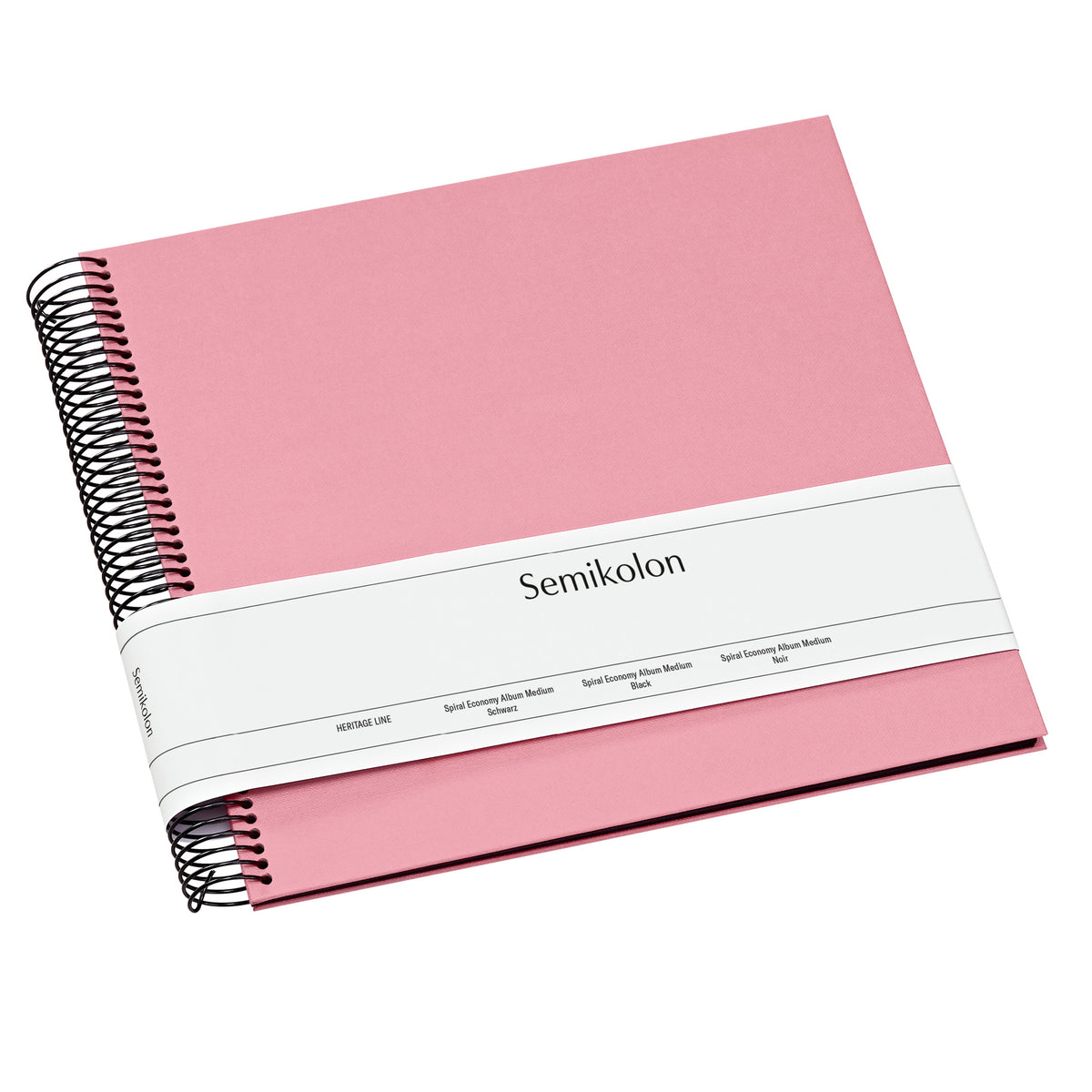 Photo Album, Spiral Bound, Economy, Medium, Black Pages, Flamingo