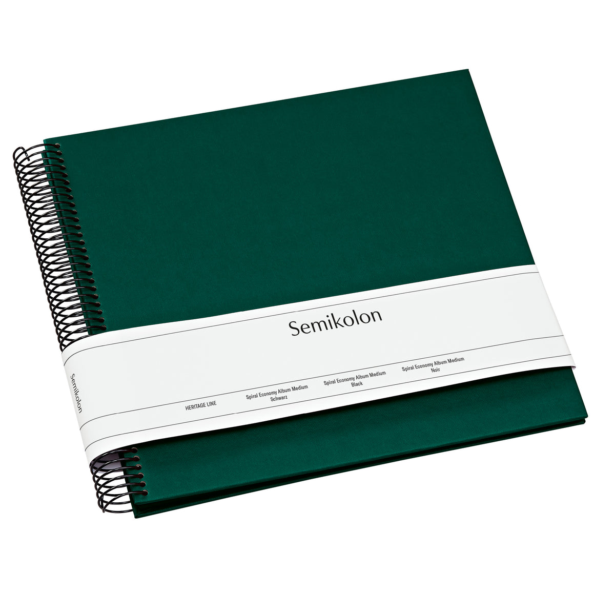 Photo Album, Spiral Bound, Economy, Medium, Black Pages, Forest