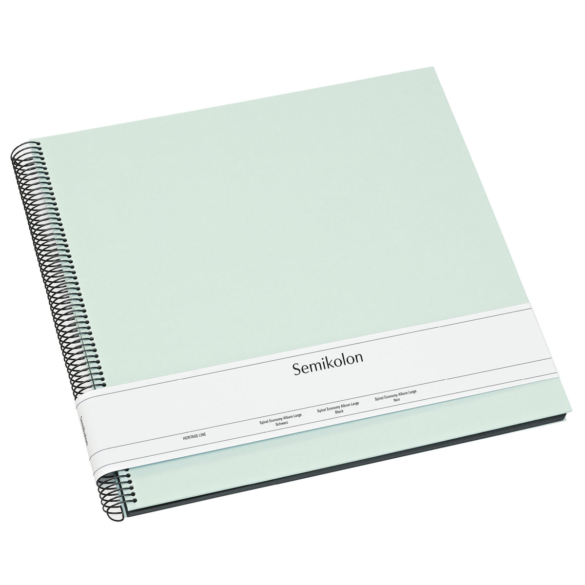 Photo Album, Spiral Bound, Economy, Large, Black Pages, Moss
