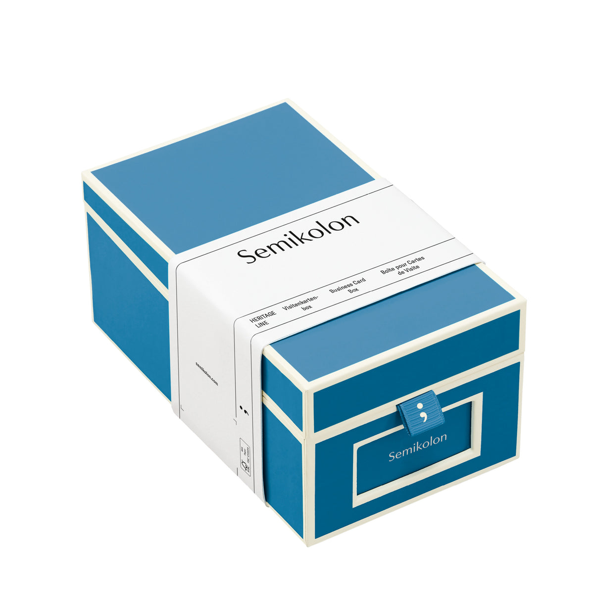 Business Card Box Azzurro