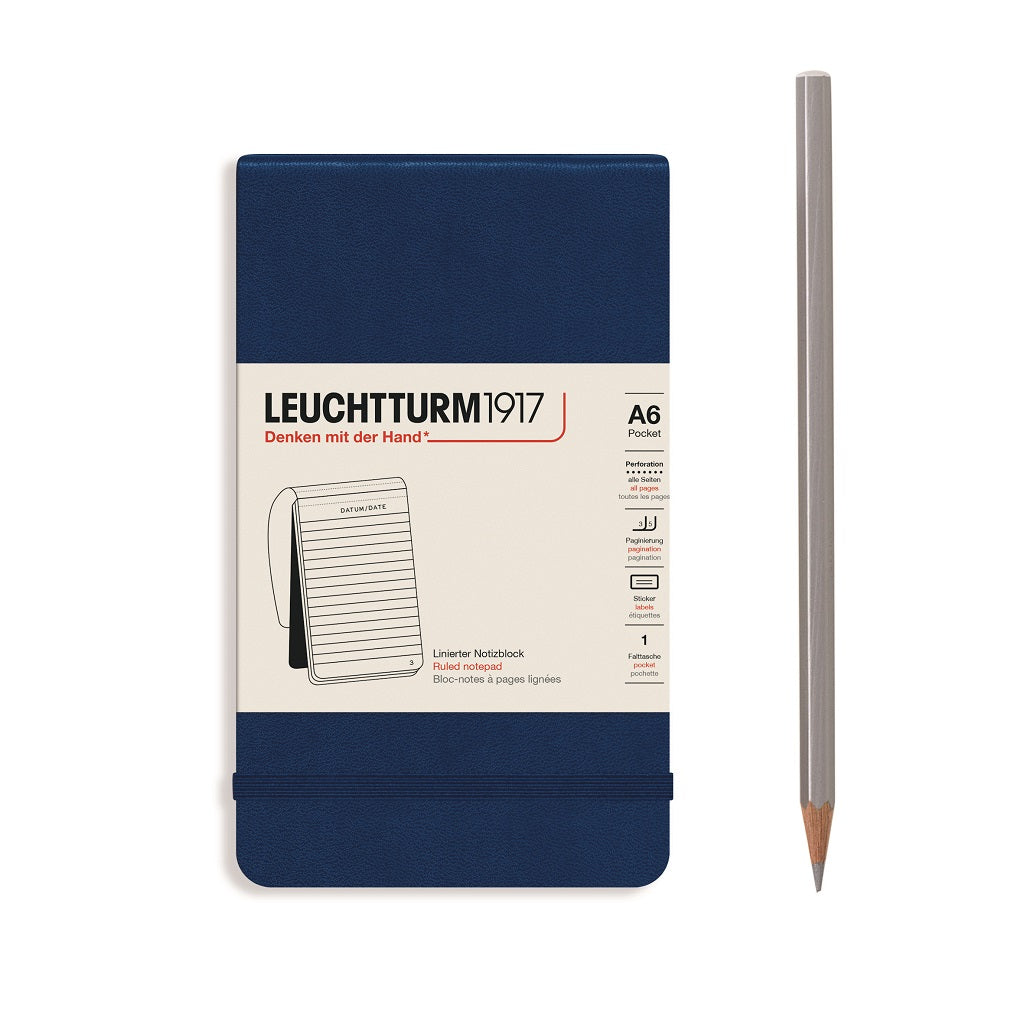 Reporter Notepad Pocket, Navy, Ruled