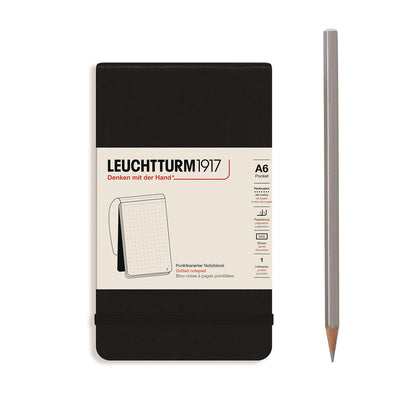 Reporter Notepad Pocket, Black, Dotted