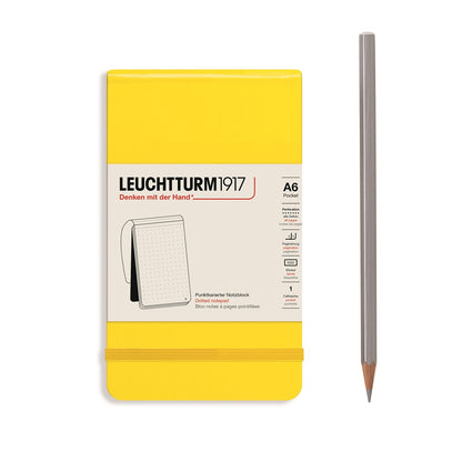Reporter Notepad Pocket, Lemon, Dotted