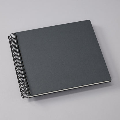 Spiral Photo Album Medium | Cream Pages | Lava Stone