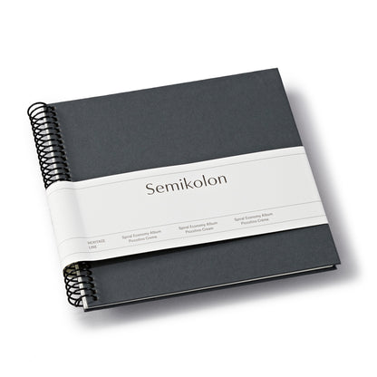 Spiral Photo Album Piccolino | Cream Pages | Lava Stone