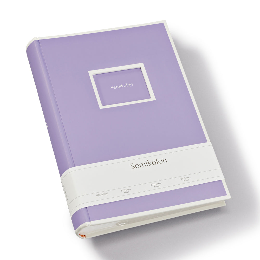 300 Pockets Album, lilac silk