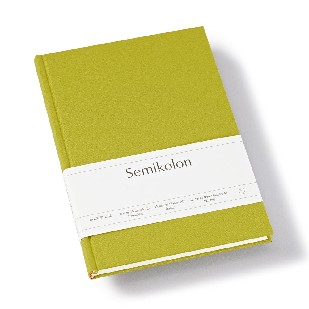 Notebook Classic (A5) dotted, matcha