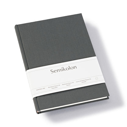 Notebook Classic (A5) dotted, lava stone