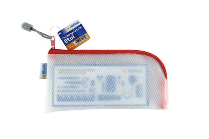 Universal Bag Case 23x11cm red