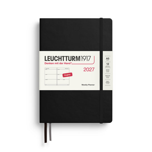 Weekly Planner Medium (A5), Black