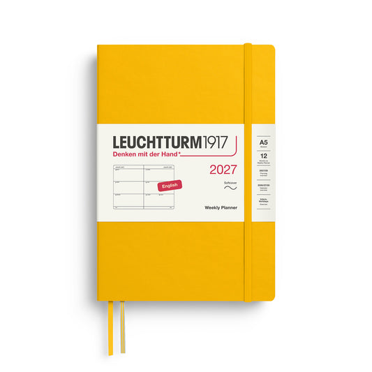 Weekly Planner Medium (A5), Softcover, Sunflower