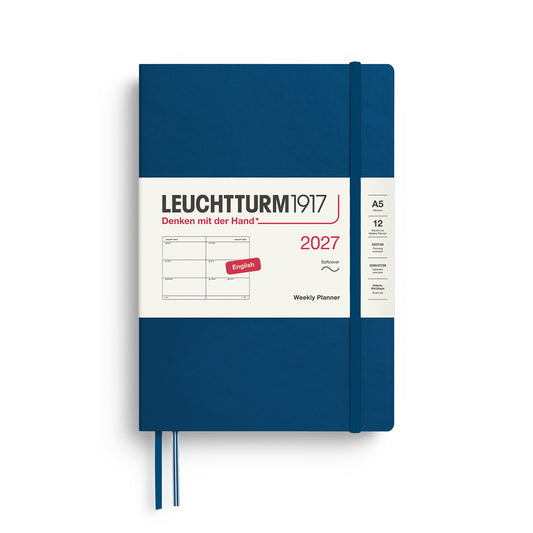 Weekly Planner Medium (A5), Softcover, Indigo