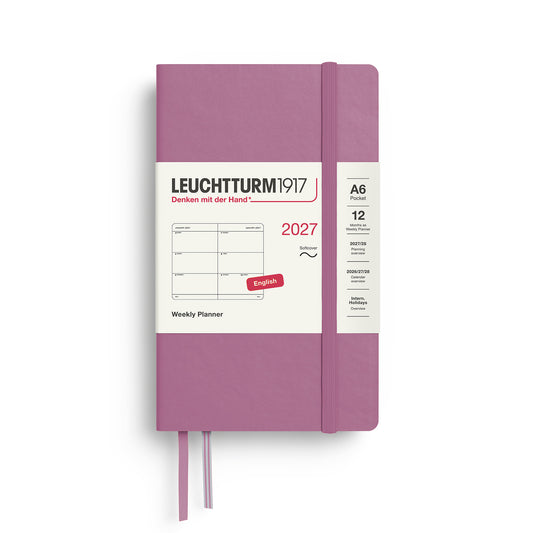 Weekly Planner Pocket (A6), Softcover, Dusty Rose