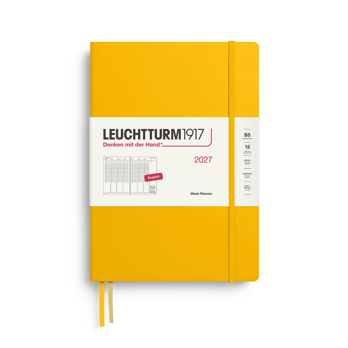 Week Planner Composition (B5) 2027, Sunflower