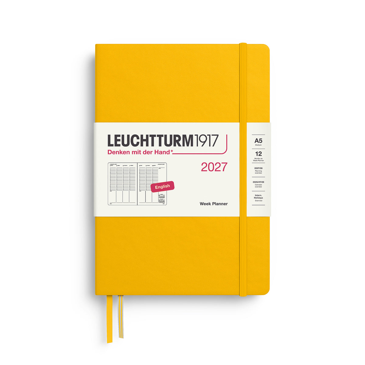 Week Planner Medium (A5) 2027, Sunflower