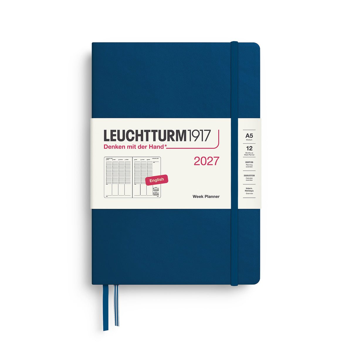 Week Planner Medium (A5) 2027, Indigo