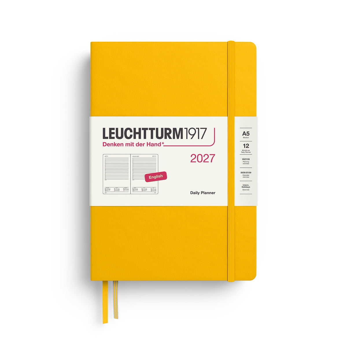 Daily Planner Medium (A5), Ruled, Sunflower