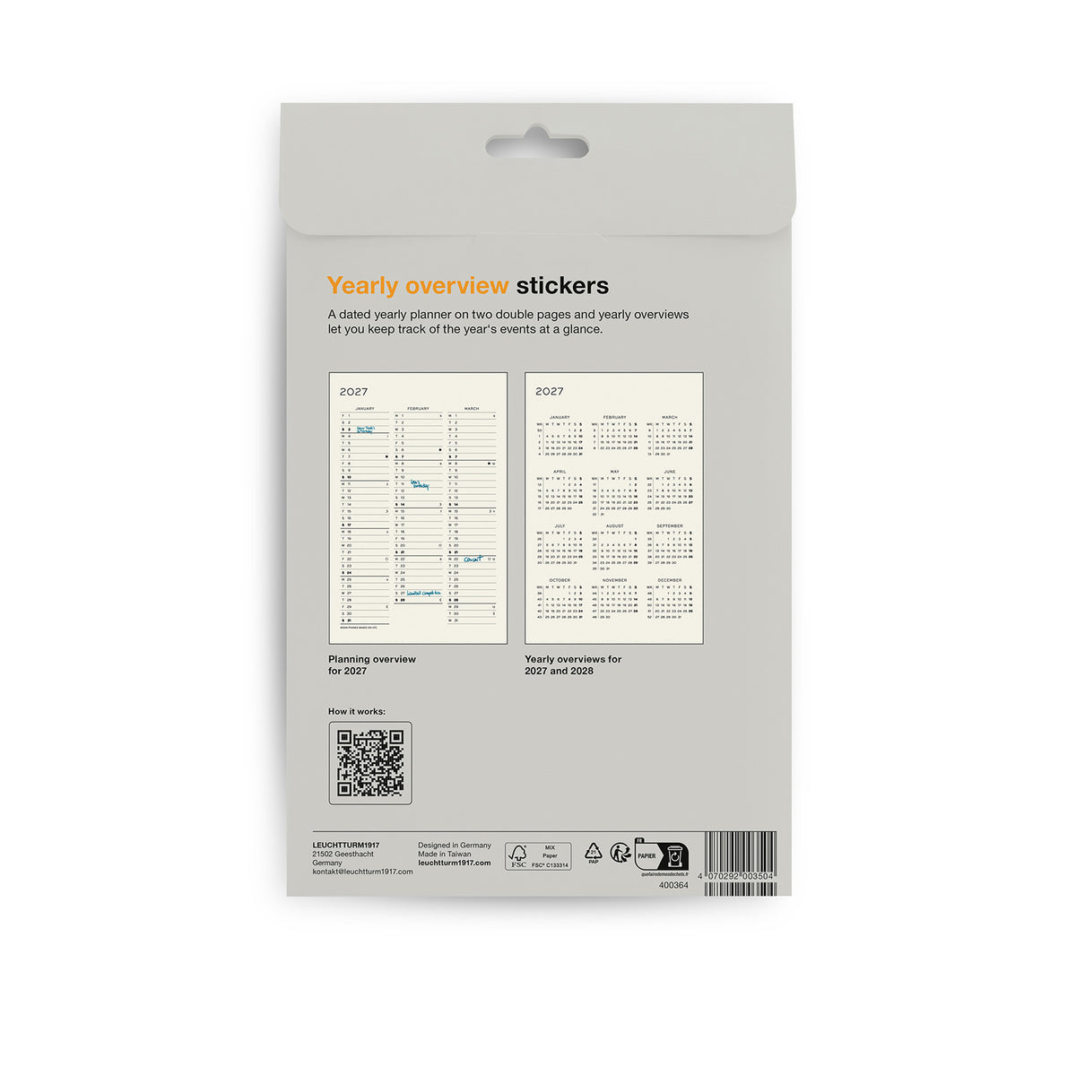 Planner Stickers 2027, Monthly Planner, Stickers Medium (A5) Notebooks, English