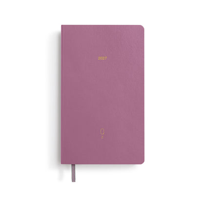Quarterly Daily Planner Dotted, Pocket (A6), 2027, pack of 4, Shades of Rose, English