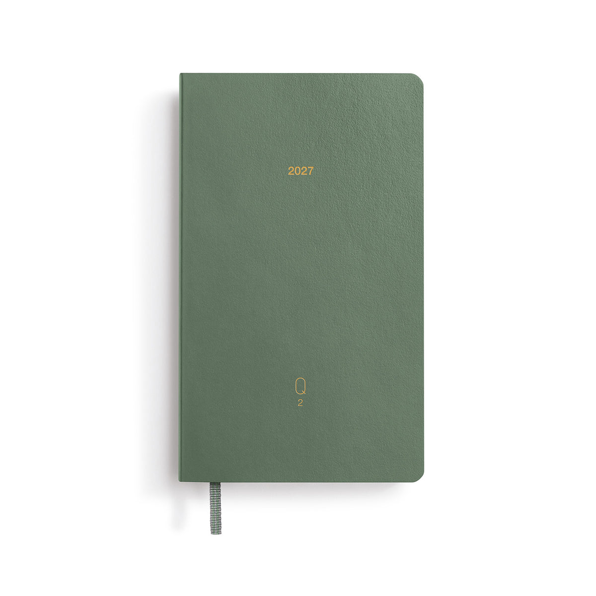 Quarterly Daily Planner Dotted, Pocket (A6), 2027, pack of 4, Shades of Green, English