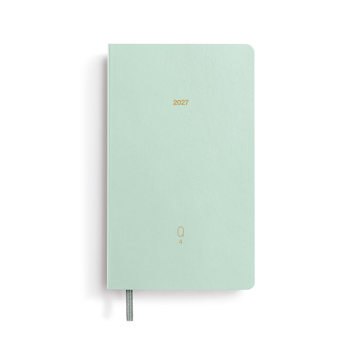 Quarterly Daily Planner Dotted, Pocket (A6), 2027, pack of 4, Shades of Green, English